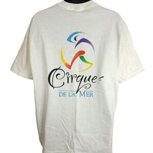 Cirque De La Mer T Shirt Vintage Y2K SeaWorld Adventure Park Mens Size XL